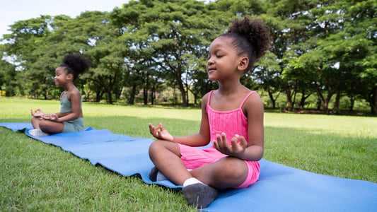 Girl meditating