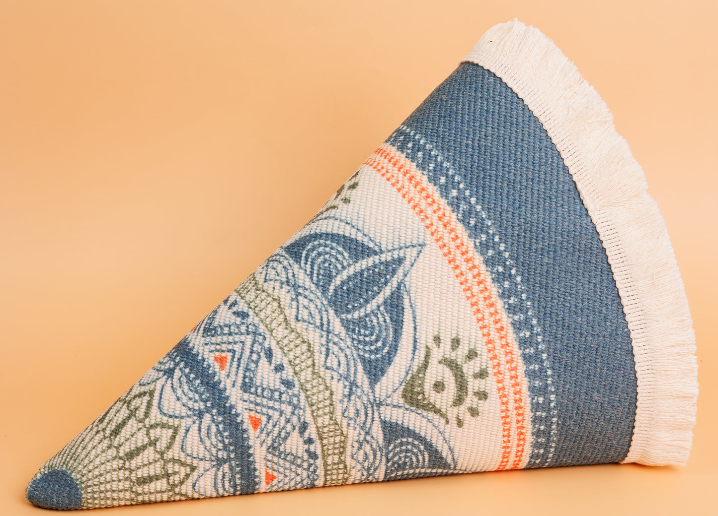 Hand Woven Mandala Meditation Rug for Kids
