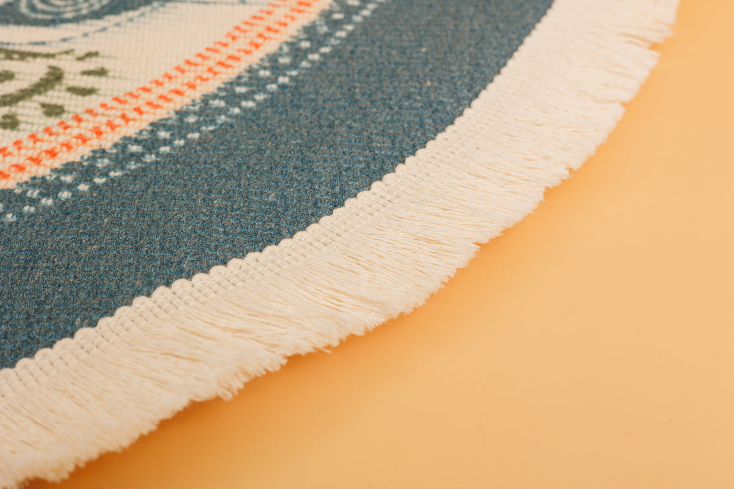 Hand Woven Mandala Meditation Rug for Kids
