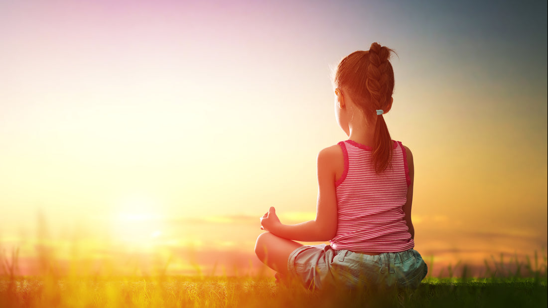 Girl meditating