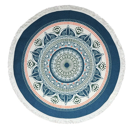 Hand Woven Mandala Meditation Rug